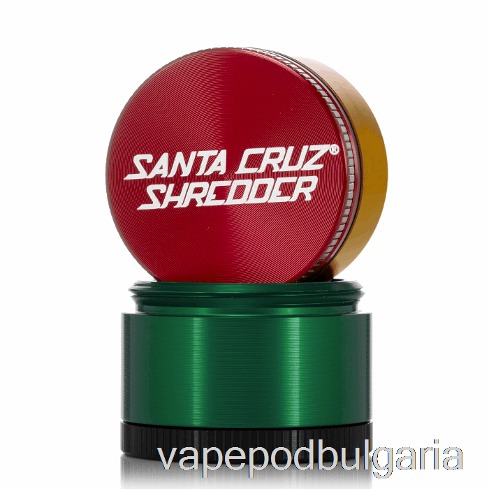Vape Течности Santa Cruz шредер 1,6 инча малка мелница от 4 части Rasta (40 Mm)